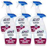 PURELL Foodservice Surface Sanitizer Spray, Fragrance Free, 32 fl oz Capped Bottle with Spray Trigger in Pack (Pack of 6) - 3341-06