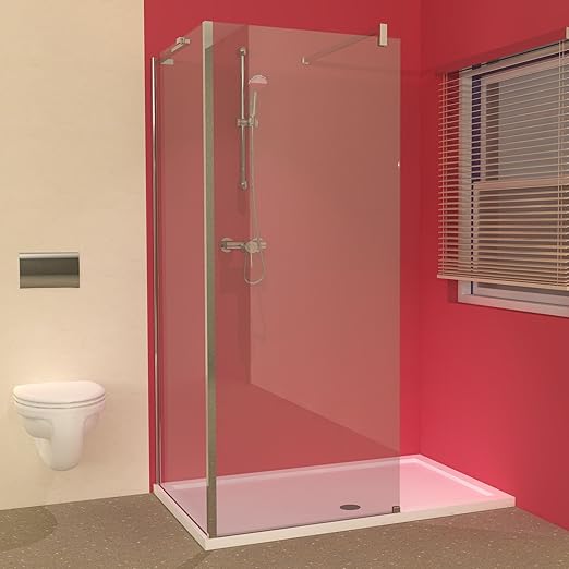 Line l shaped walk in shower enclosure with 1400 x 900 tray Amazon.co