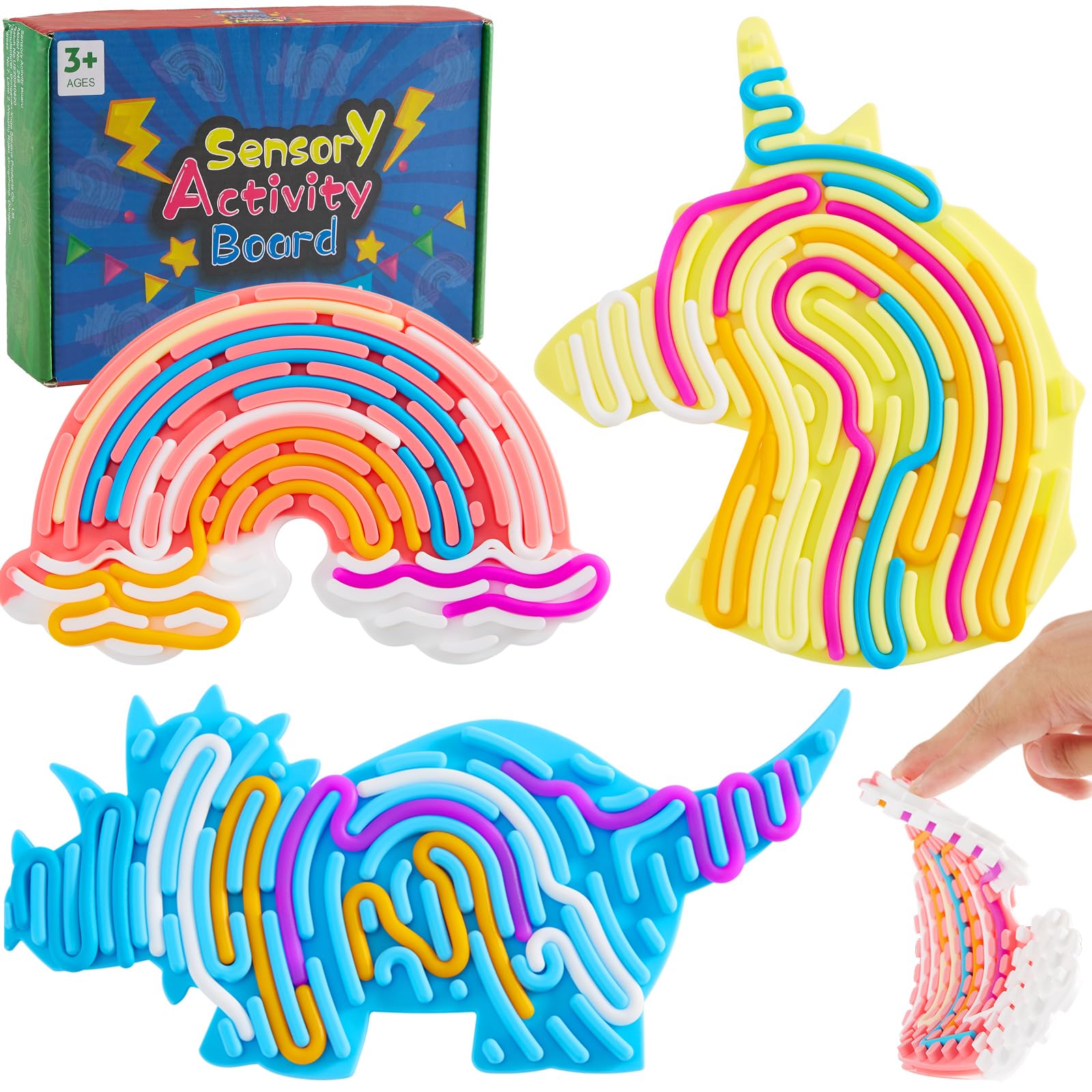 Photo 1 of  Sensory Activity Board, Fidget Sensory Toys for Kids Adults, Duble Sided Design Kids Busy Board for Fine Motor Skill, Calm Down Fidget Toy for Stress Relief, Calming, Focus, ADHD and Autism ( photo reference )