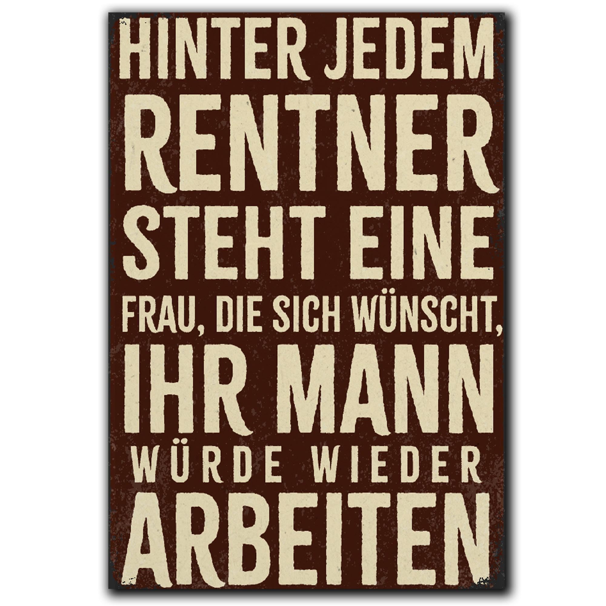 LANOLU Fridge Magnets Funny - Pensioner Woman Work - Gift for Retirement - Funny Magnets with Sayings and Funny Motifs 8 x 5.5 cm