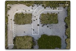 IT'S A SKIN Game Mat Compatible with Warhammer 40k Kill Team - 22 x 30 Killteam Table Top Role Playing Mat Game Board for Warhammer Starter Set or Advanced - Matte Finish and Lays Flats - (Abandon Air Strip)