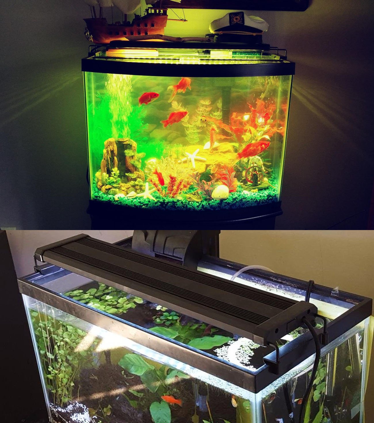 COODIA Aquarium Hood Lighting Color Changing Remote Controlled Dimmable