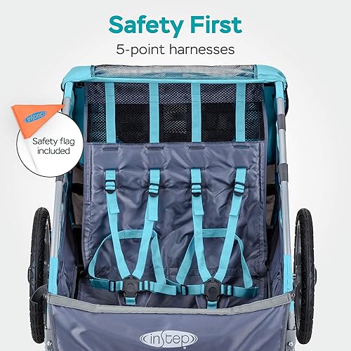 Take or Sync Kids Bike Trailer, Single or Double Seat, Universal