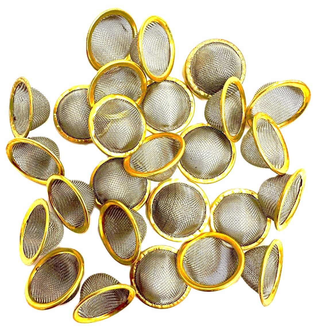 Fenny's Creations 15mm Conical Bowl Pipe Metal Filter Screen Gauze (50)