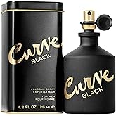 Curve Black For Men, Cologne Spray with Casual Day or Night Scent, 4.2 oz