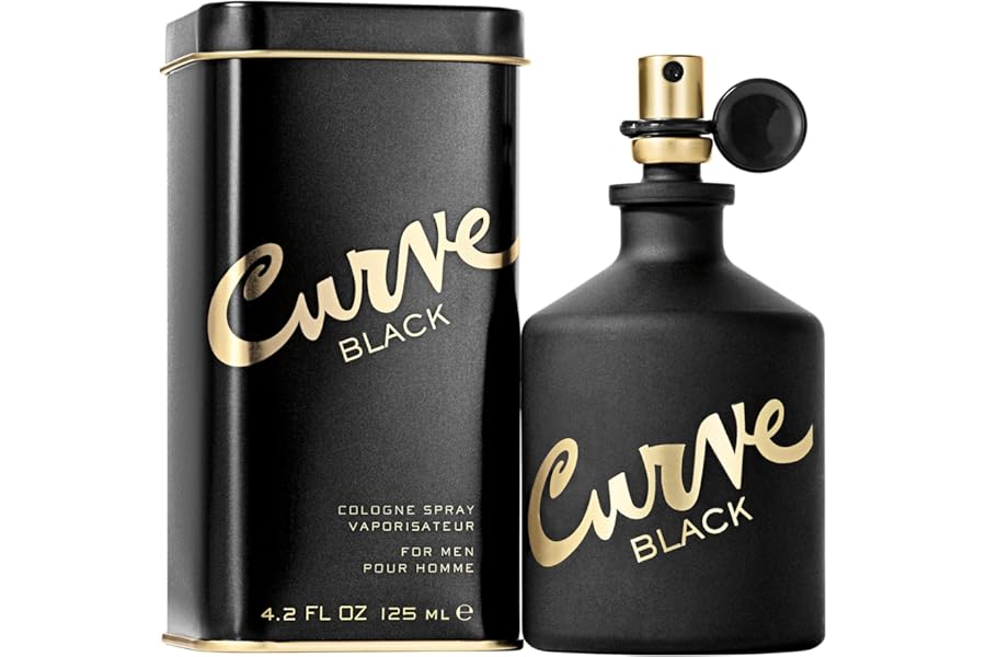 Curve Black For Men, Cologne Spray with Casual Day or Night Scent, 4.2 oz