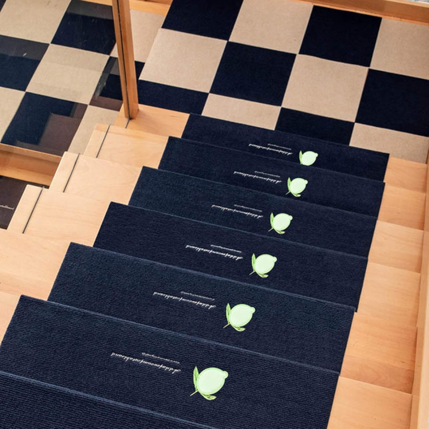 SYXLNNYYZM Stair Carpet Mat 6PcsGlow In Night Stair Tread Mats Self