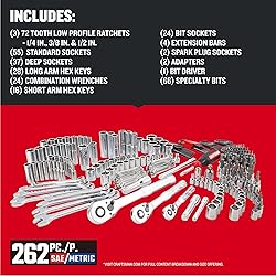 CRAFTSMAN 262-Piece Mechanic Tool Set, Master