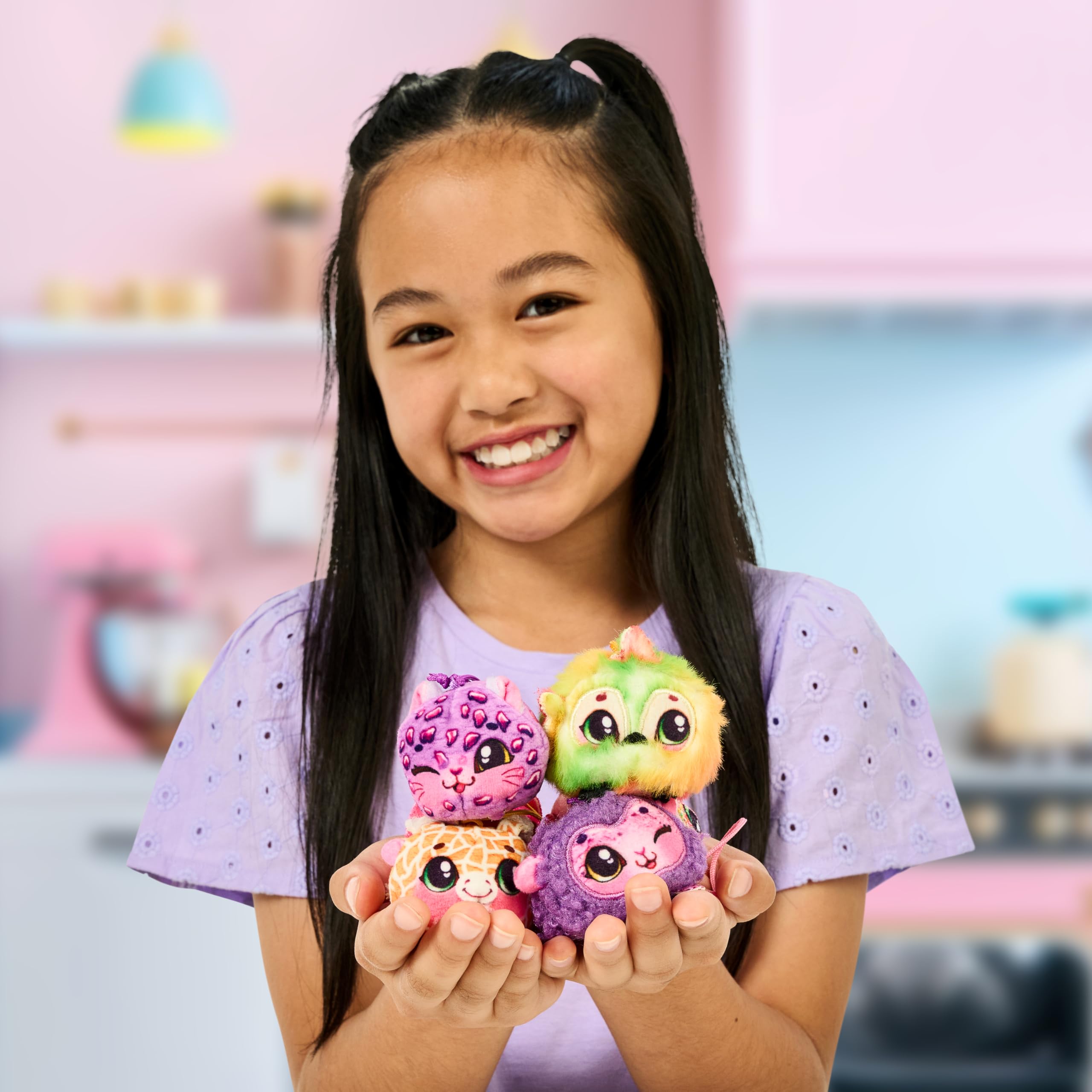 Cookeez Makery Yum Yumz Twin Pack, Full of Fun and Full of Yum! Add Ingredients & Discover 2 Super-Cute Scented Surprise Plush Pets Inside an Ice Cream Cone You Can Customize - Styles May Vary