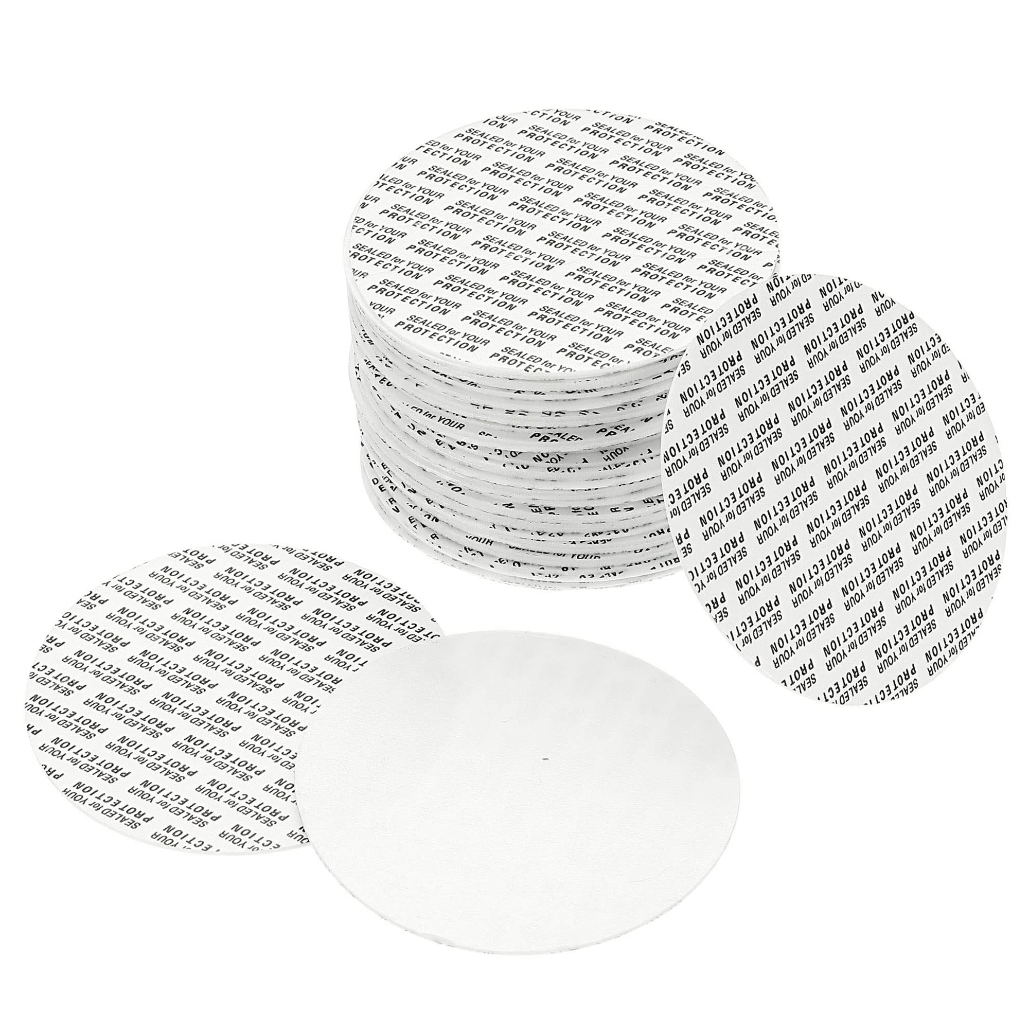 Photo 1 of PATIKIL 86mm/3.39" Foam Lid Liner, 50 Pack PS Foam Resistant Tamper Pressure Sensitive Seal for Bottle Cap Liners SealsLPNPMEY9048529
