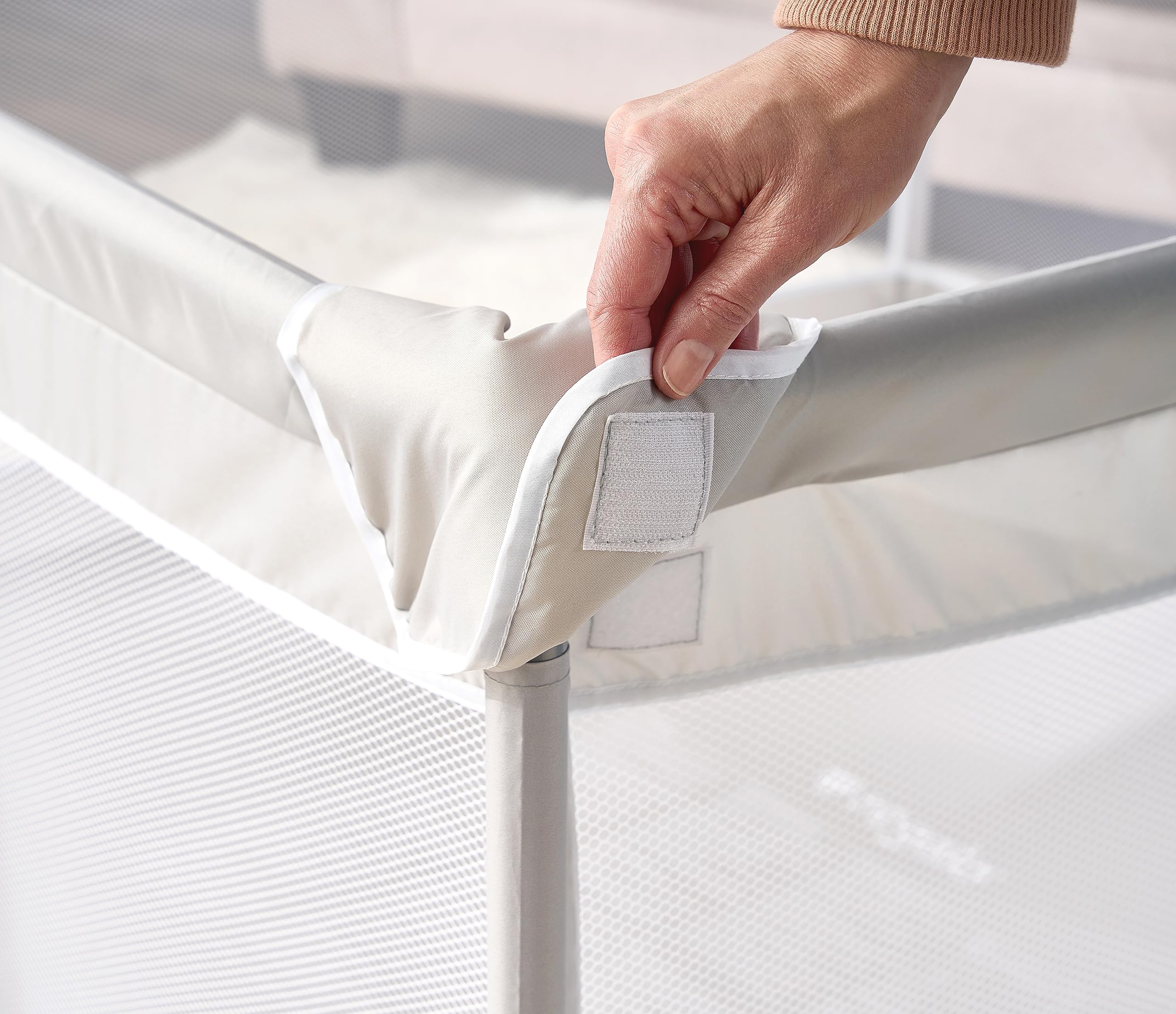 Regalo Soft Sided Playpen for Babies and Toddlers, Award Winning Brand Gray Mesh, for 6 to 24 Months Old, 27 Inches Tall, Indoor Playpen