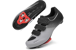Honosuker Women's Men's Cycling Shoes Compatible with Peloton Delta SPD Spin Road Bike Bicycle Shoes