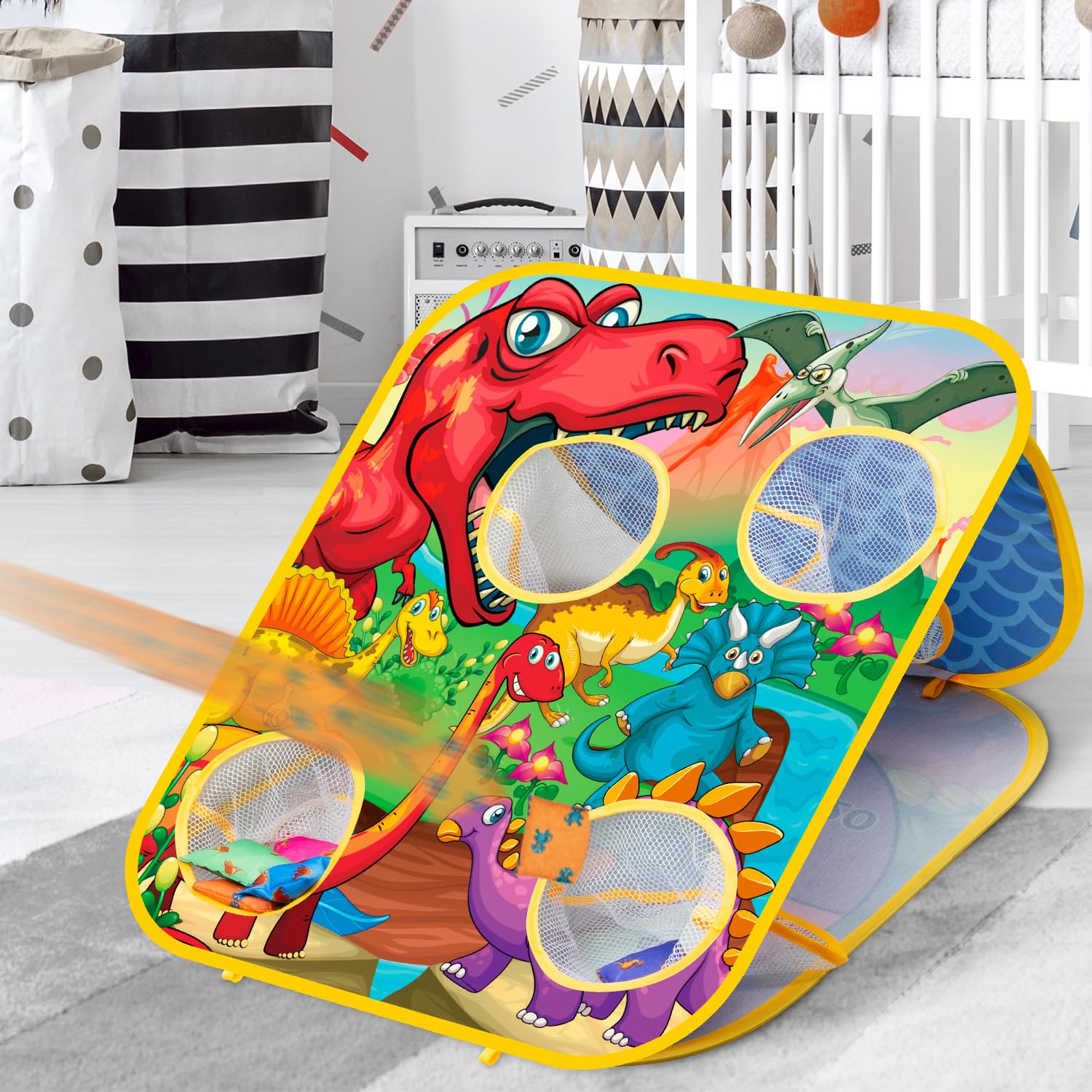 Bean Bag Toss Game for Kids - Cornhole Board Outdoor Toys for Toddlers -Party Activities Carnival Outside Yard Backyard Beach Lawn Games Toy for Kid Boys Girls Age 3 4 5 6 7 8 Year Old Birthday Gifts