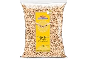 RANI BRAND AUTHENTIC INDIAN PRODUCTS Rani Yellow Peas Whole, Dried (Vatana, Matar) 128oz (8lbs) 3.63kg Bulk ~ All Natural | Vegan | Kosher | Gluten Friendly | Product of USA