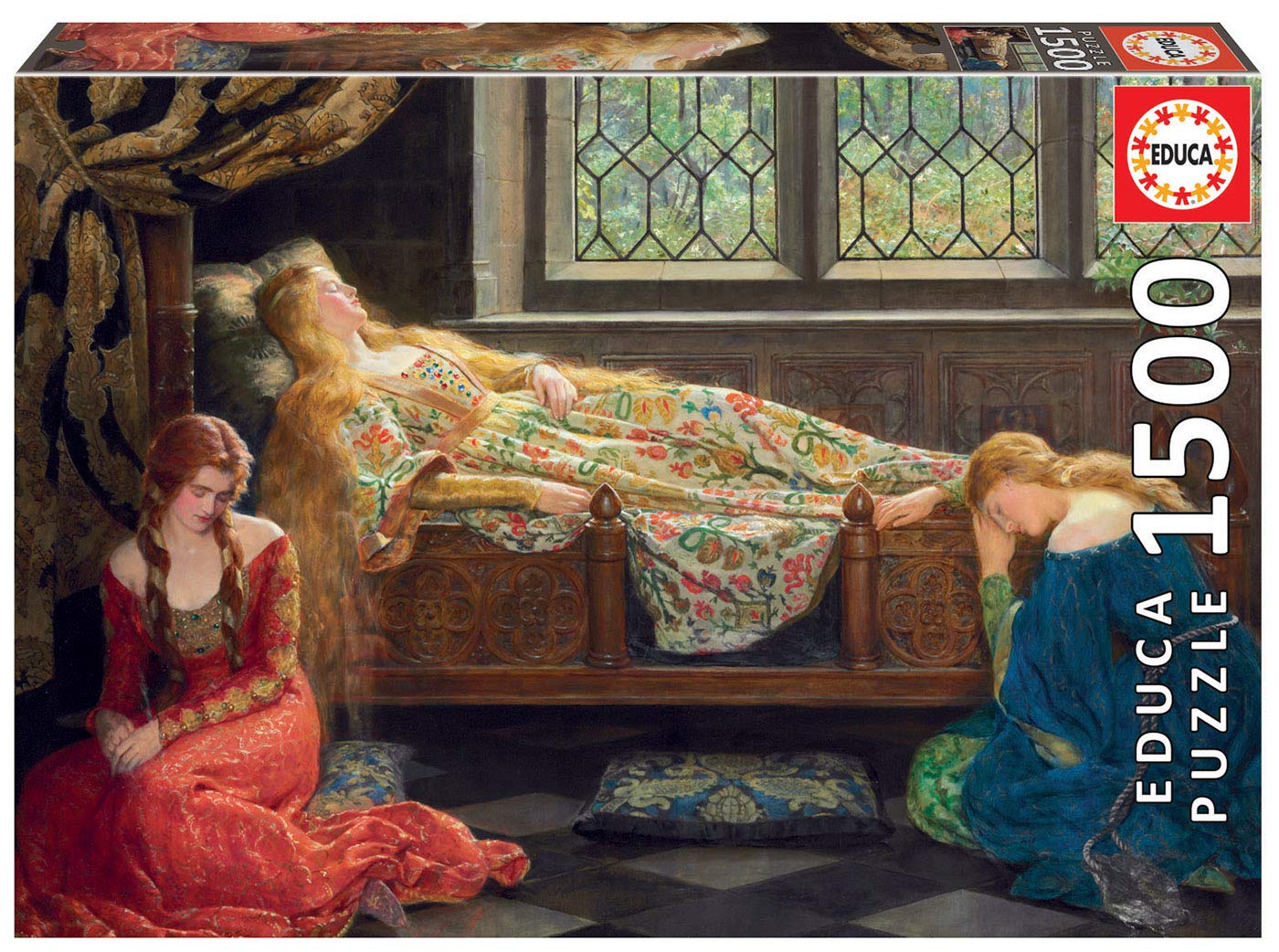 Educa - Genuine Puzzles, Puzzle 1,500 Pieces, Sleeping Beauty, John Collier (18464)