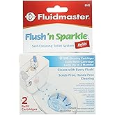 Fluidmaster 8102P8 Flush 'n Sparkle Automatic Toilet Bowl Cleaning System Refills, Blue 2-Pack