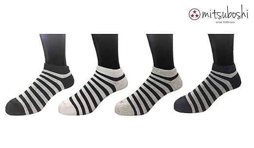 Amazon Mitsuboshi メンズ パイル ミドルボーダー ショート