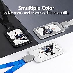 Phomo Self Retractable ID Badge Holders with