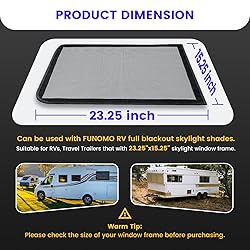 funomo RV Vent Bug Screens, 23 ¼" (L) x 15