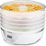Gourmia GFD1550 Food Dehydrator With Digital Temperature Settings, Five Nesting Tray Drying System for Beef Jerky, Fruits and More, BPA Free Plus Free Recipe Book