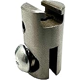 Auger Adapter FFA1 - Compatible Fit Ridgid to General Drain Cleaner | Converts K40, K50, K375, K380, K400 &amp; K3800 5/8" cable ends to General slotted end drain tools