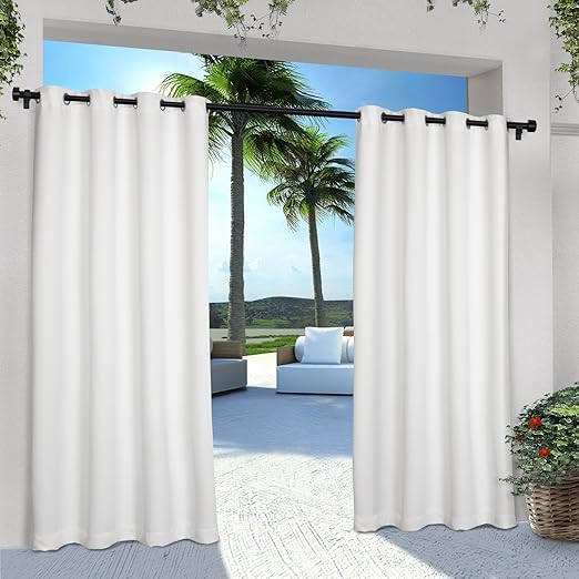 Amazon Com Exclusive Home Curtains Indoor Outdoor Solid Cabana