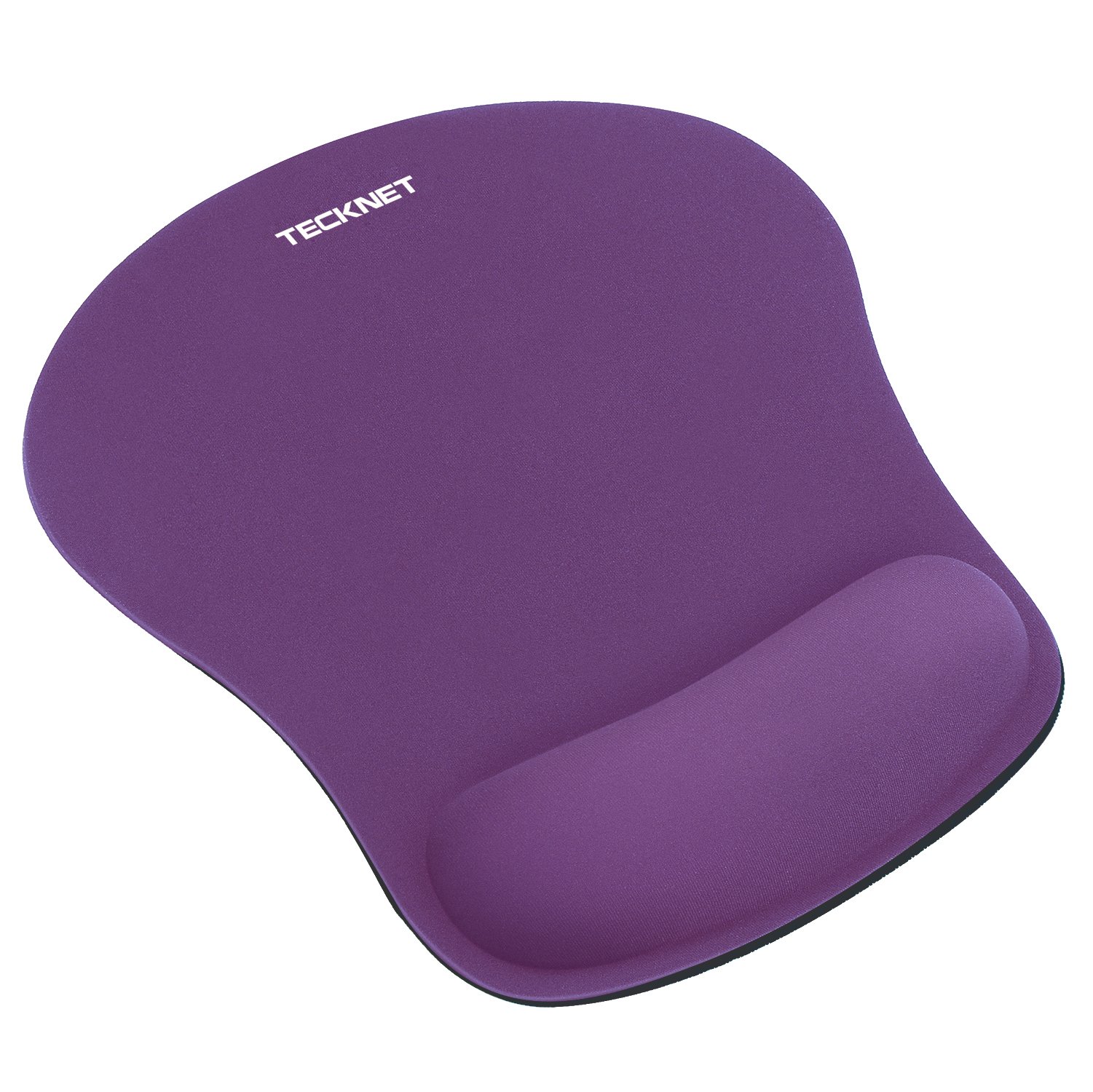 TECKNET Mouse Mat with Memory Foam Rest -Non-slip Rubber base- Special-Textured Water-Resistant Surface