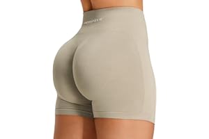 JOYSPELS Seamless Booty Workout Shorts for Women High Waist Scrunch Bums Ruched Womens Gym Yoga Running Biker Athletic Shorts