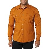 Amazon Essentials Men's Slim-Fit Long-Sleeve Two-Pocket Utility