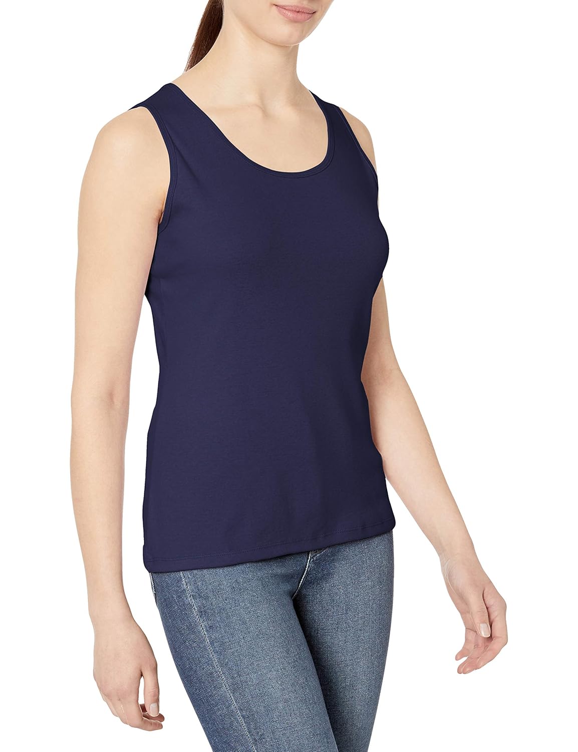 Hanes Women's MiniRibbed Cotton Tank Amazon.in Clothing & Accessories