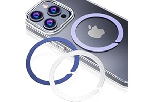 CheukKee Magnetic Adapter Ring for MagSafe,Mag-Safe Sticker for Phone Case,Metallic,Adhesive, Compatible with Wireless Chargi