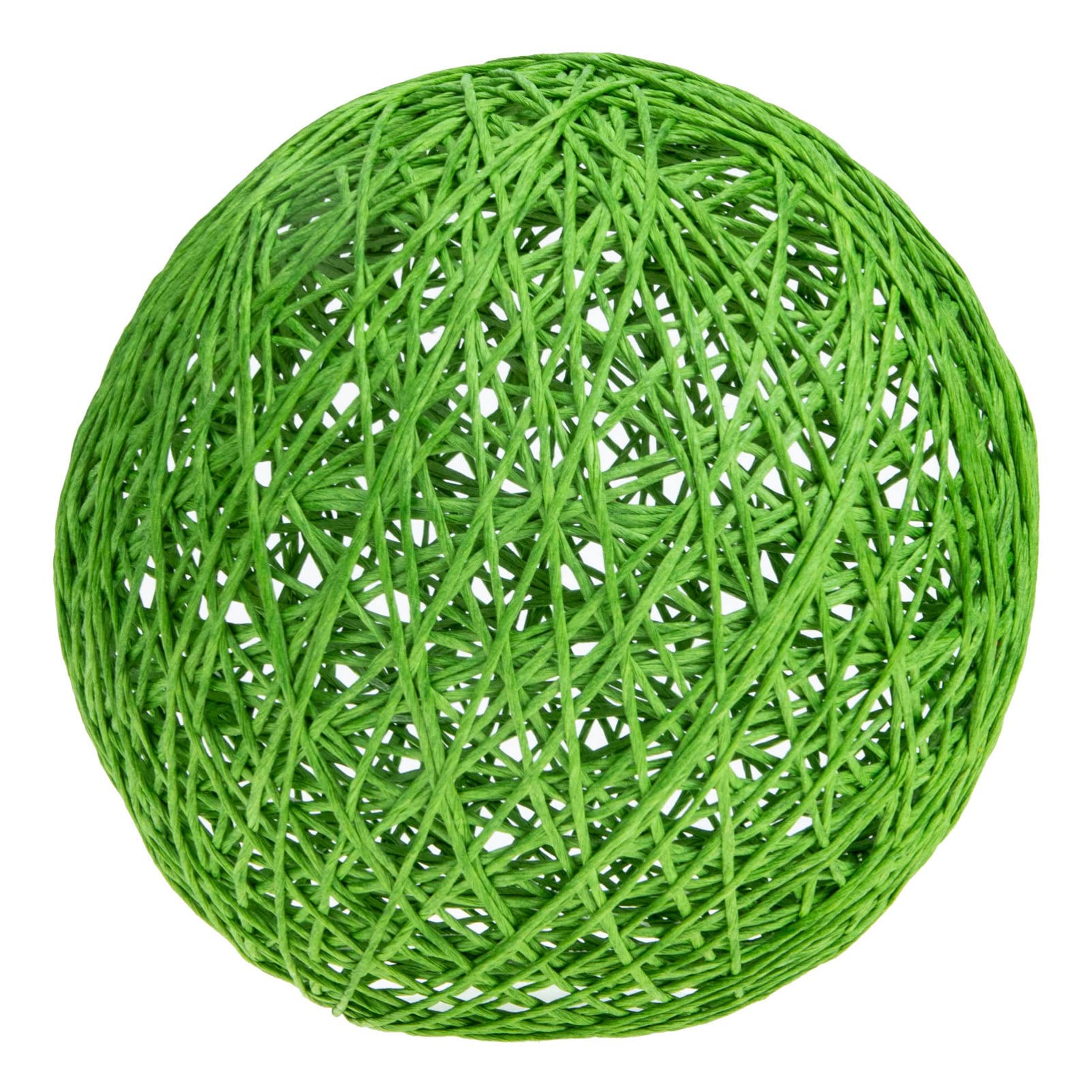 ibasenice Rattan Lampshade Chandelier Lamp Shades Light Cover: Rustic Ceiling Hanging Lamp Shade Pendant Light Fixture for Bedroom Living Room Restaurant Green Wicker Lampshade
