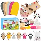 WATINC 6Pcs Hand Puppet Making Kit, Art Craft Felt