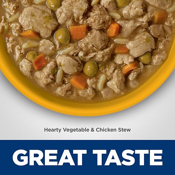 HILL’S SCIENCE DIET PERFECT WEIGHT, ADULT 1-6, WEIGHT MANAGEMENT SUPPORT, WET DOG FOOD, CHICKEN & VEGETABLES STEW, 12.5 OZ CAN, CASE OF 12