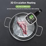 KitchenBoss Sous Vide Machine 1100W WiFi Immersion Cooker IPX7 Waterproof view 5