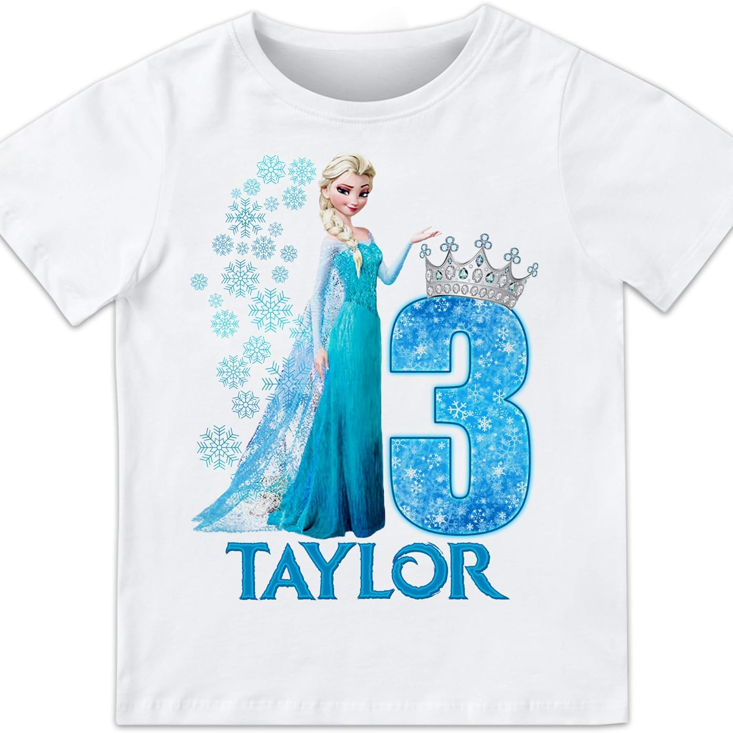 Frozen Birthday shirt, Frozen Princess birthday tshirt