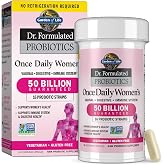 Garden of Life Dr. Formulated Once Daily Women's Probiotics, 50B CFU, 30ct | 50 Billion CFU &amp; Organic Prebiotics &ndash; Vaginal Health, Digestive Support, Immune Support, Dairy Free