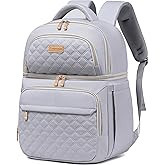 Lunch Backpack Insulated Coolers Backpacks - Lunch Bag for Women Double Decker Lunch Box, Leakproof Lunchbag Large Lunchbox Back Pack Lunch Cooler Bag for Picnic Beach Camping Work