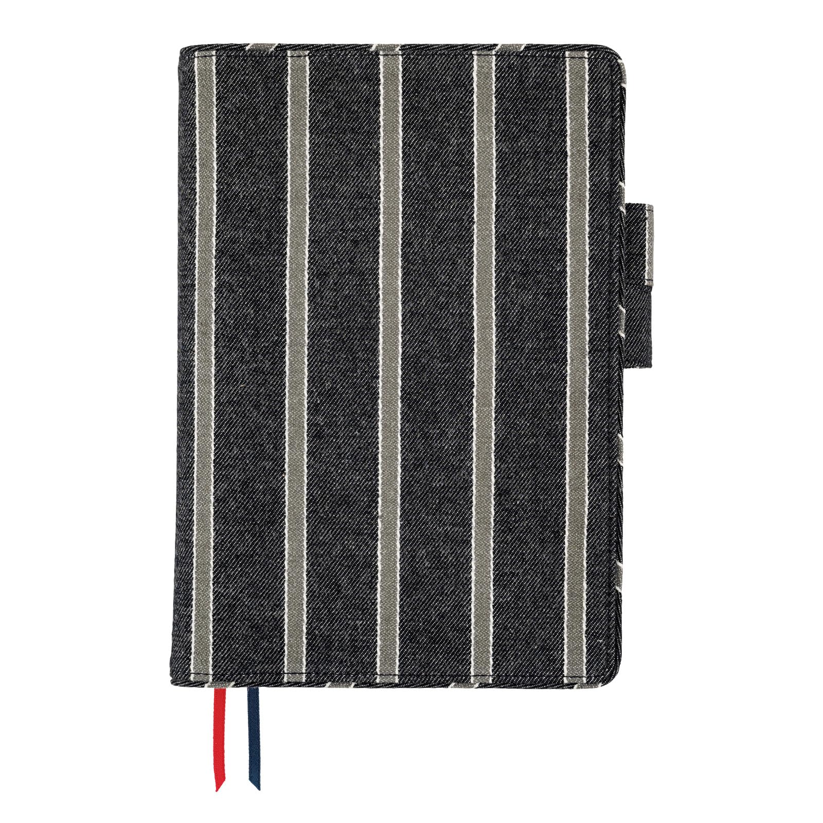Hobonichi Techo Cousin Cover [A5 Cover Only] Lined Fabric: Twill (Navy x Gray)