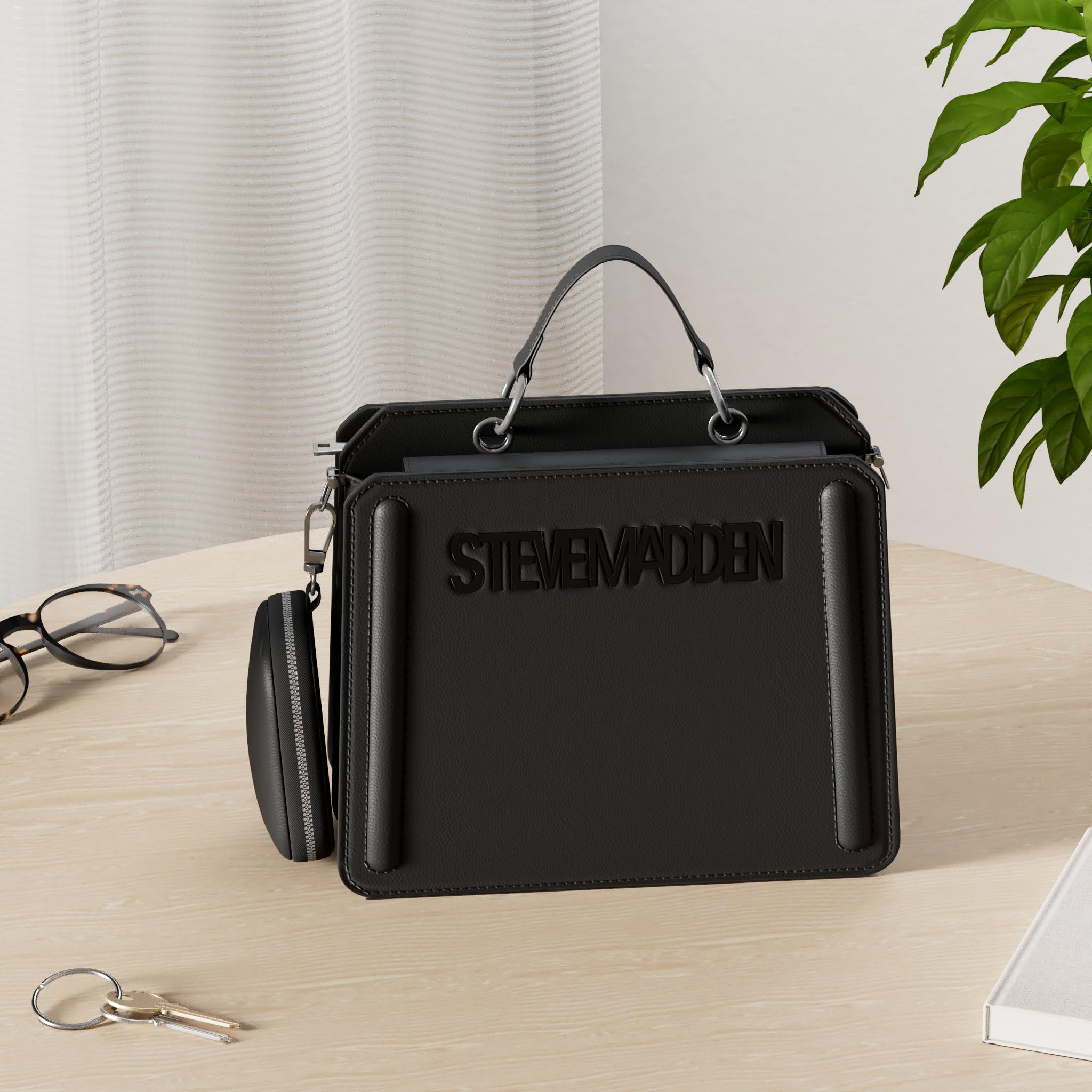 Steve Madden Damen Bevelyn Convertible Crossbody Bag Umhngetasche