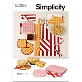 Simplicity S3058 Kitchen Accessories &amp; Apron Sewing Pattern, One Size