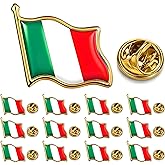 12/25/50 pcs Small metal Italian flag lapel pin Italy pin for Suit jacket backpack hat bulk