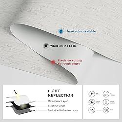 Boolegon Blackout Roller Shades for Windows,Linen