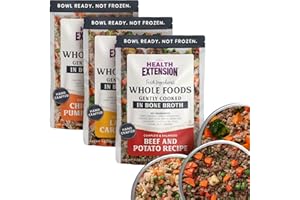 Health Extension Gently Cooked Dog Food Variety Pack – Chicken & Pumpkin, Beef & Potato, Lamb & Carrot – 9 oz Each – Human-Grade Superfood Meals for Digestion, Immunity & Coat Health (Pack of 3)