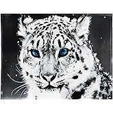 60" x 80" Blanket Comfort Warmth Soft Plush Throw for Couch Snow Leopard