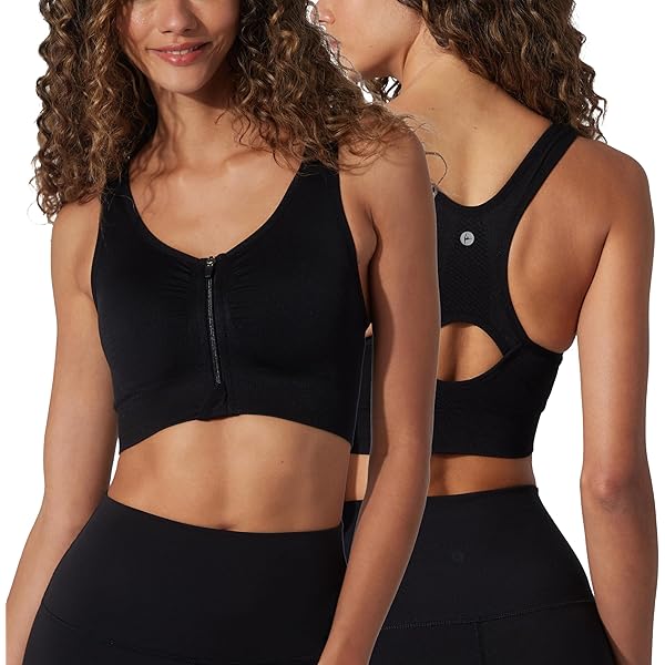 90 Degree By Reflex Long Line Sports Bra Racerback Workout Medium