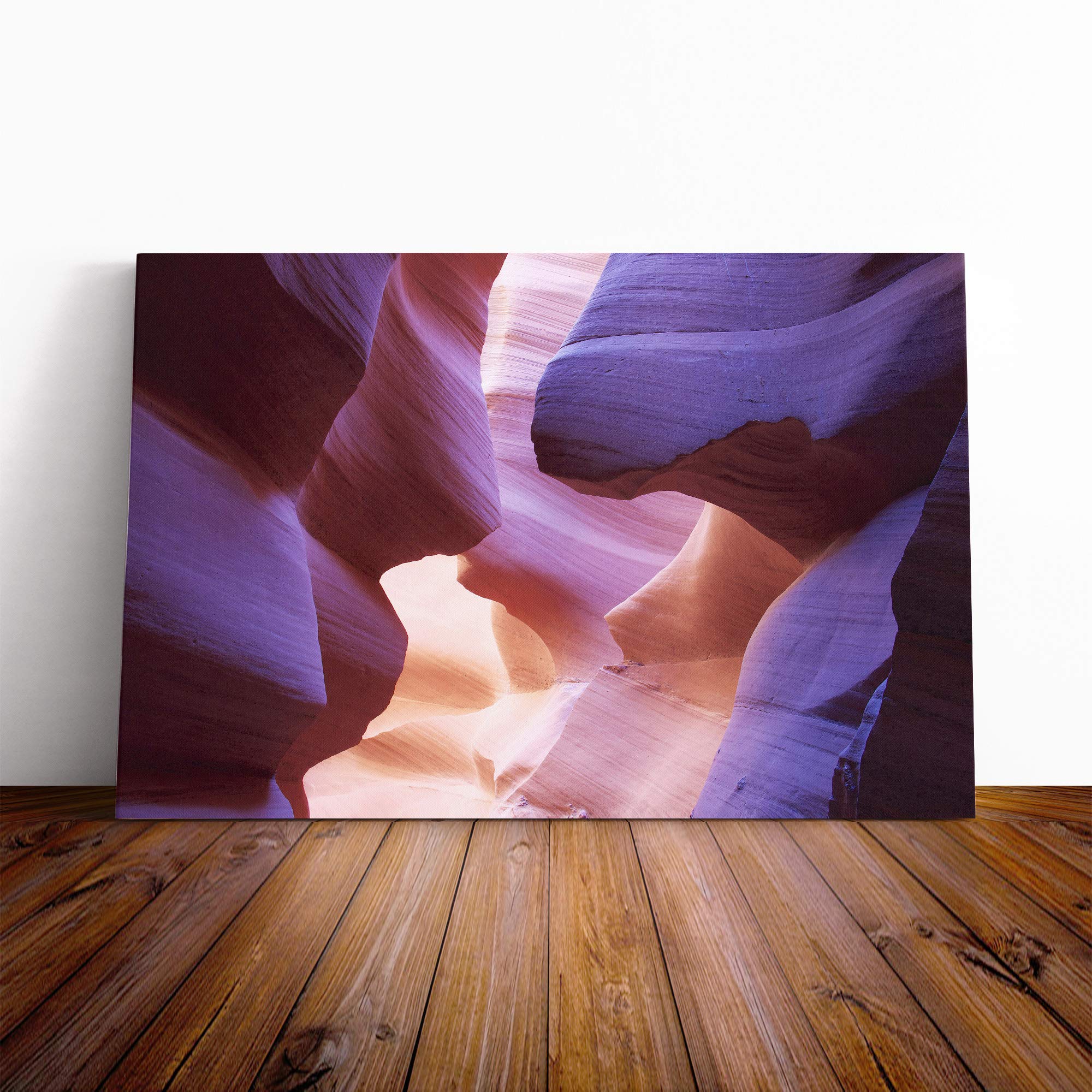 Landscape Canyon Sandstone (5) Canvas Print | Gallery Wrapped 30mm Frame Wall Art | 20x14 inches | Ready to Hang | Modern Landscape Picture | Living Room Bedroom Lounge Office