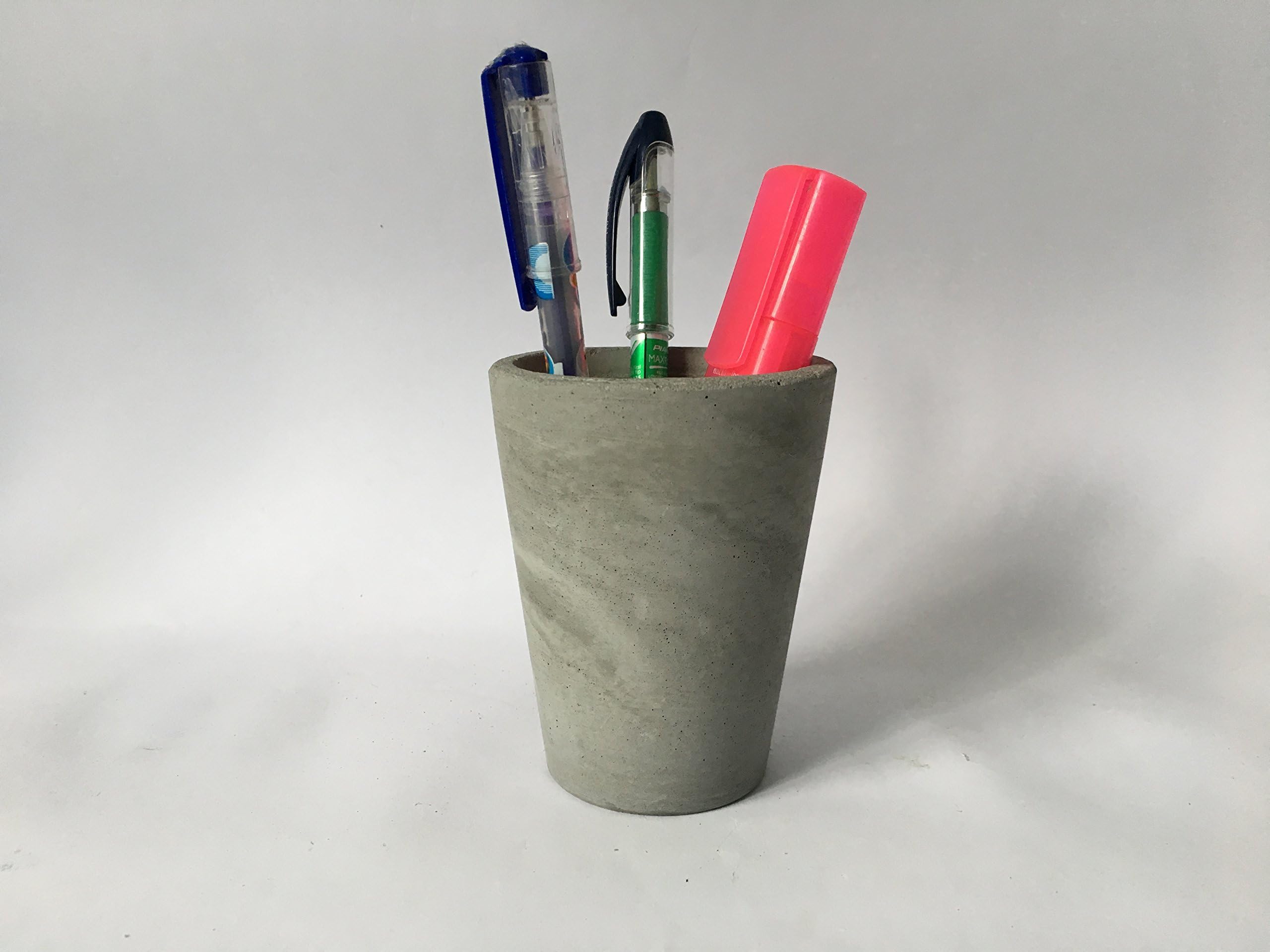 Concrete Pencil pen Holder Cup home decor desk office accessory organizer