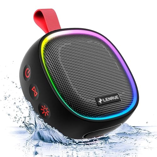 Updated Shower Speaker, IPX7 Waterproof Portable Bluetooth - Main Image