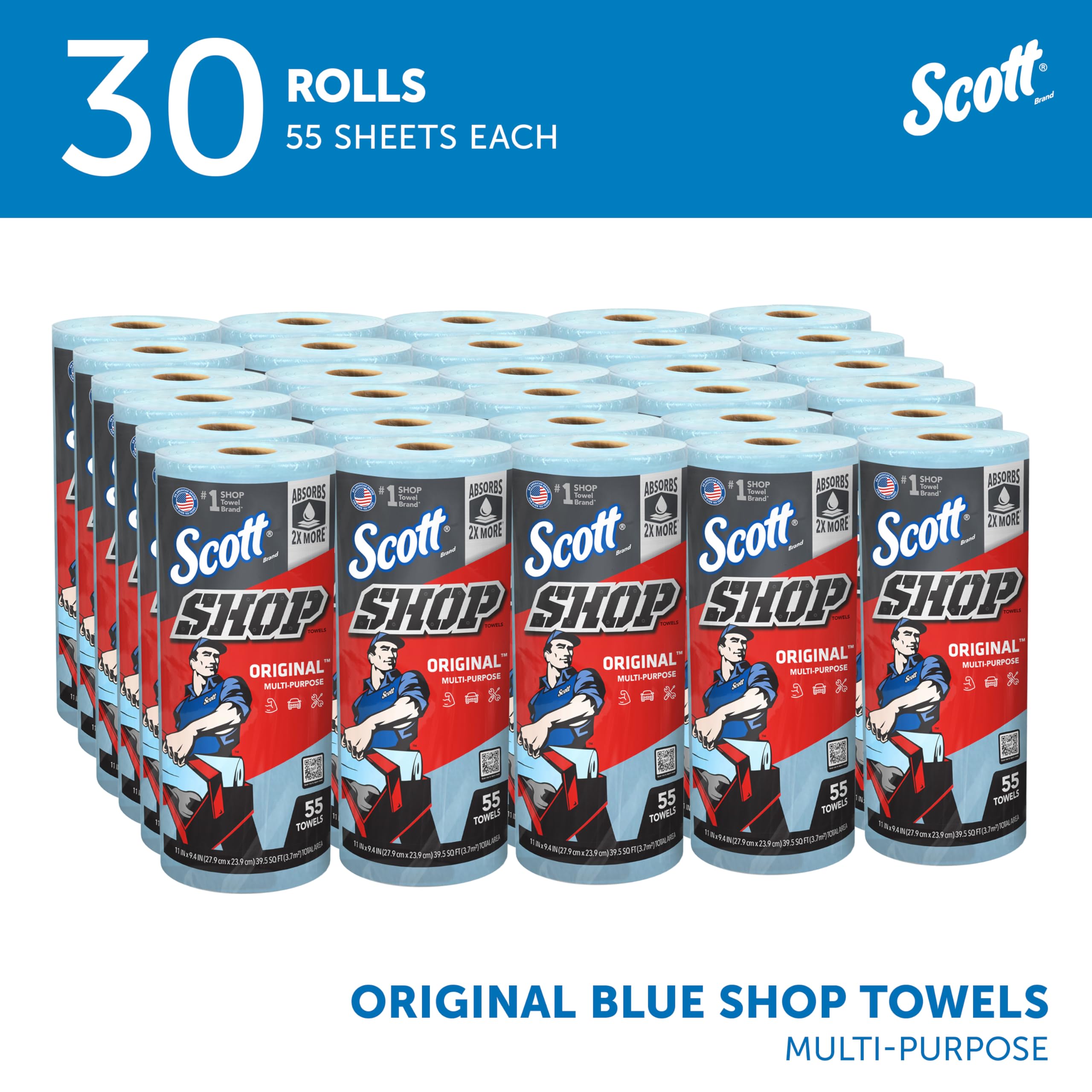 Scott Shop Original Blue Towels (75130), 9.4